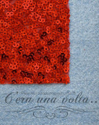 Rosso / Jeans scoloriti