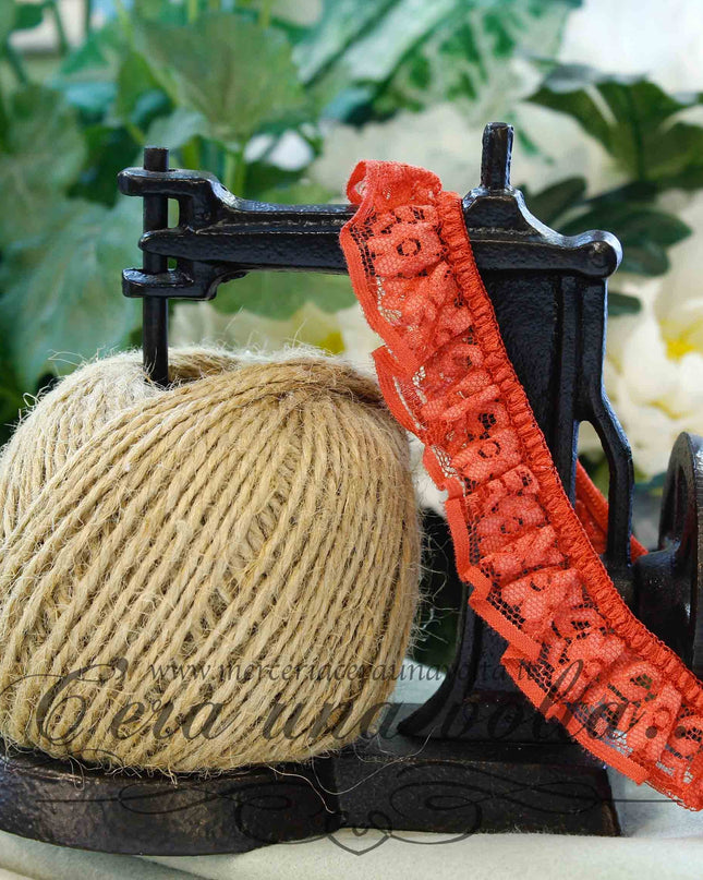 Pizzo elasticizzato colorato