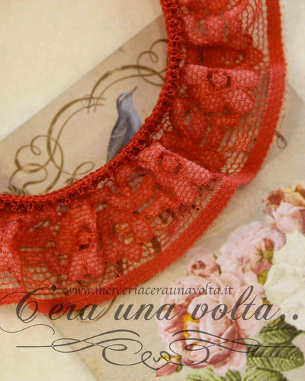 Pizzo elasticizzato colorato
