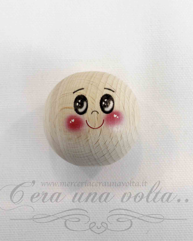 Faccine in legno già dipinte cm 3