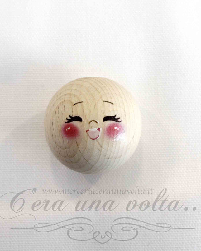 Faccine in legno già dipinte cm 4