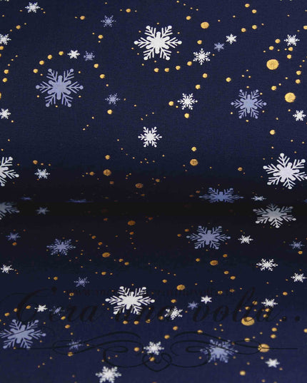 Tessuto in cotone Snowflakes