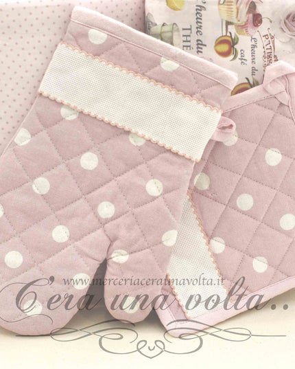 Set Guanto e presina con inserto Aida