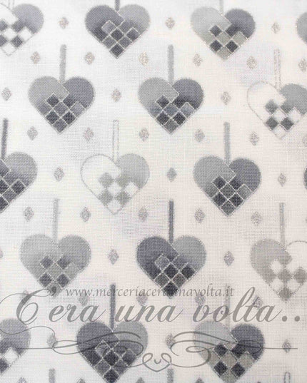 Tessuto Christmas Hearts
