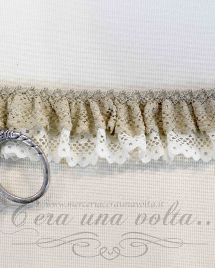 Pizzo colorato doppio