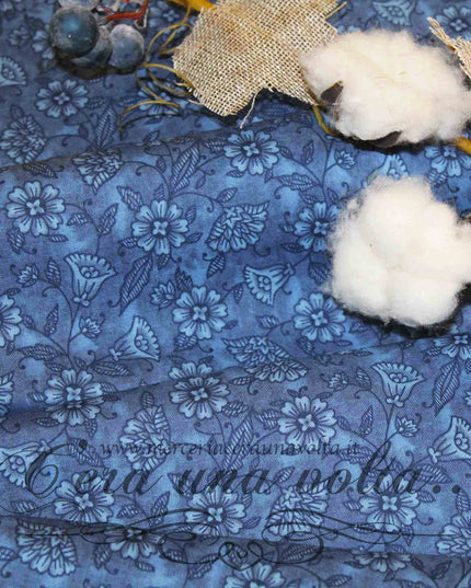Tessuto Vintage Blue Antique
