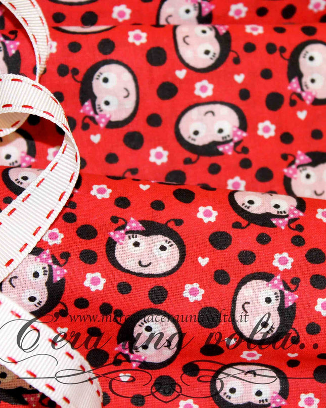 Tessuto Ladybug