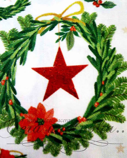 Tessuto Hearts and Stars Christmas