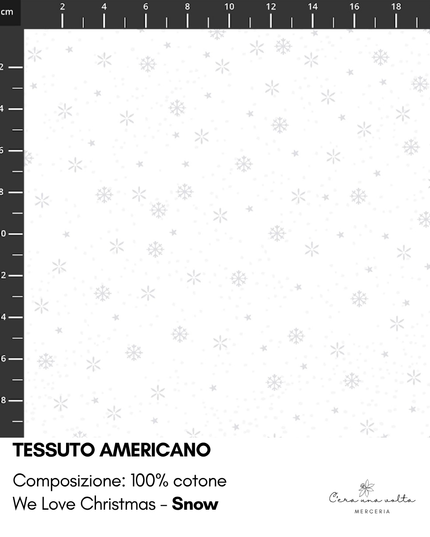 Tessuto americano We Love Christmas (Natale)