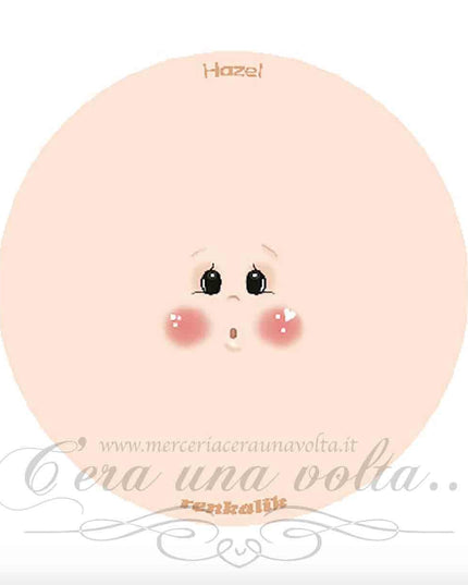 Viso stampato su tessuto Hazel