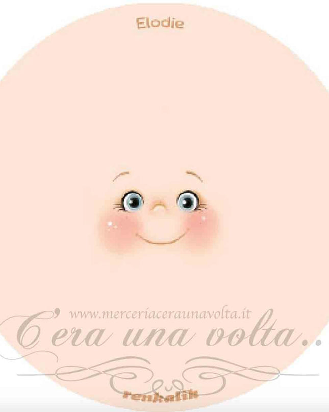 Viso stampato su tessuto Elodie