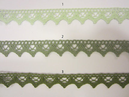 Pizzo colorato in cotone