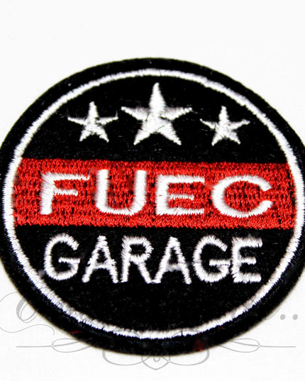 Etichetta termo adesiva rotonda Fuec Garage