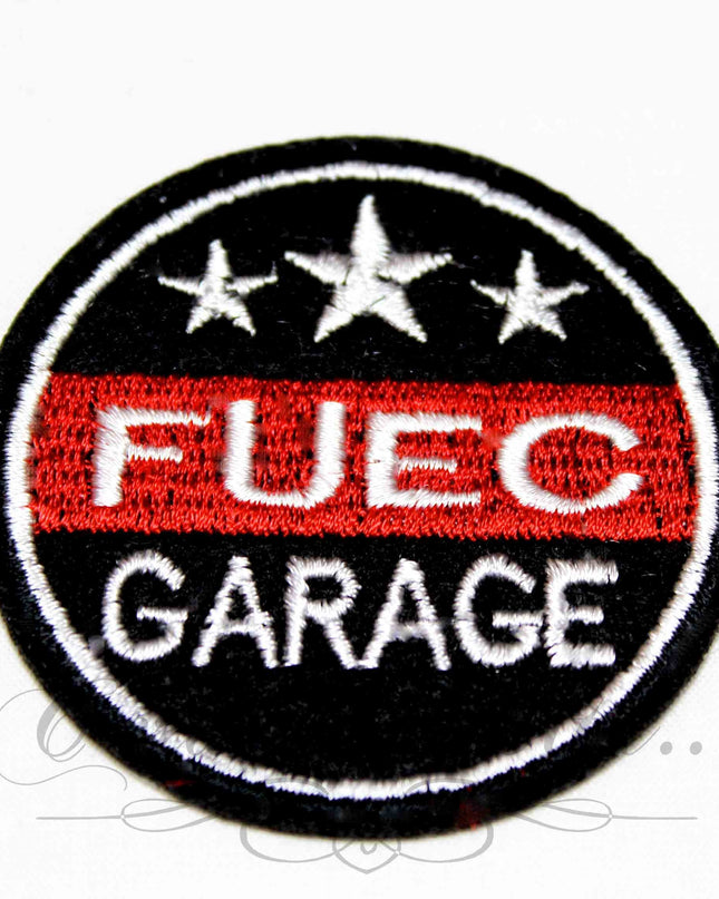 Etichetta termo adesiva rotonda Fuec Garage