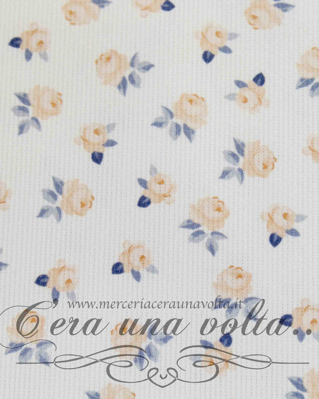 Tessuto Shabby Piquet Rose Corallo