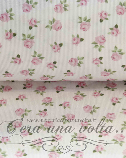 Tessuto Shabby Piquet Rose Rosa
