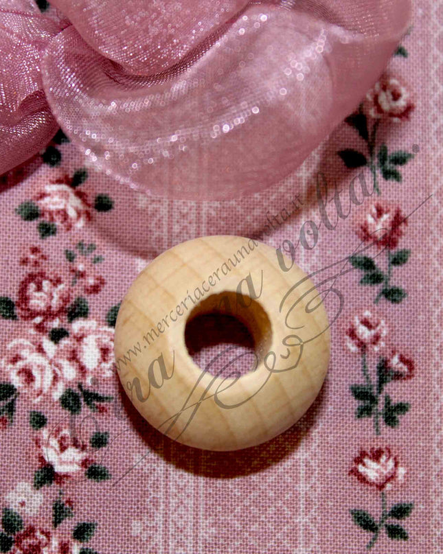 Perle con foro grande in legno cm 2,5