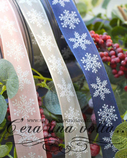 Nastro Fiocco di neve cm 2,5