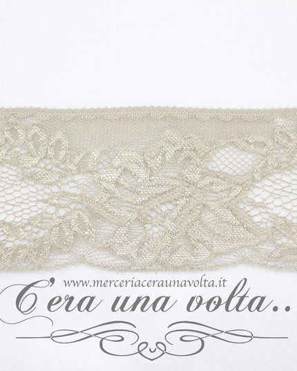 Pizzo in tulle rose h 7 cm