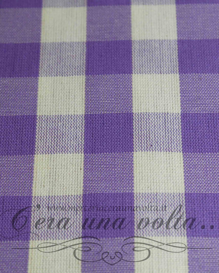 Tessuto in cotone country squares