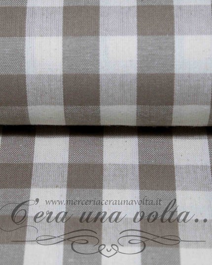 Tessuto in cotone country squares