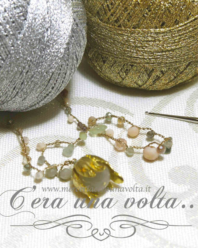 Filato metallico per collane