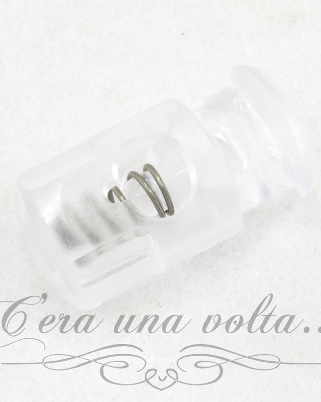 Fermacorda per tende trasparente 1 foro