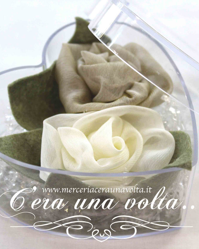 Scatola in plastica trasparente cuore