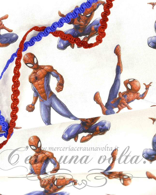 Cm 65 x cm 40 Scampolo Tessuto Spider-Man l'Uomo Ragno