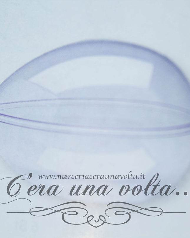 Uovo in plastica trasparente 80 mm