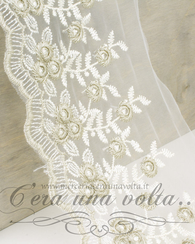 Pizzo Valenciennes bicolore