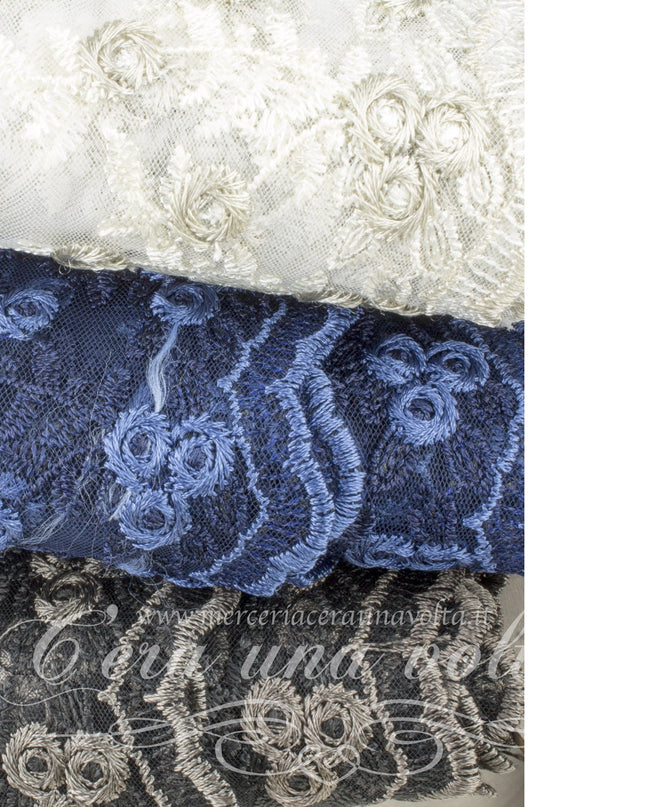 Pizzo Valenciennes bicolore