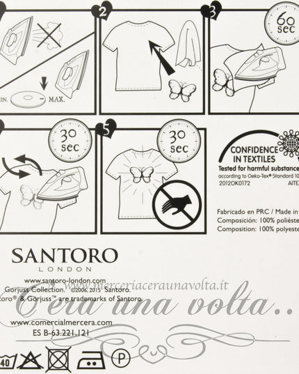 Patch termo adesiva quadrata Santoro Bambola Marrone