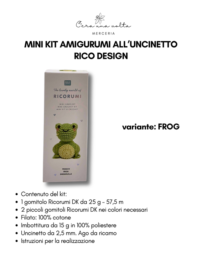 Mini Kit Amigurumi all’Uncinetto – Rico Design