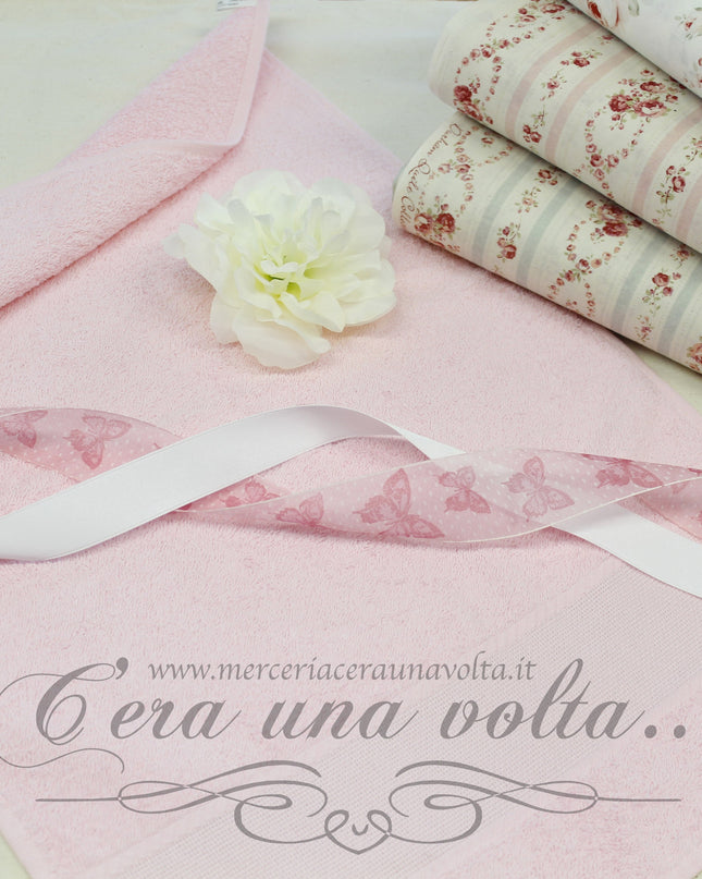 Asciugamano asilo da ricamare Rosa