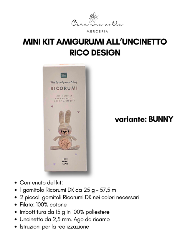Mini Kit Amigurumi all’Uncinetto – Rico Design