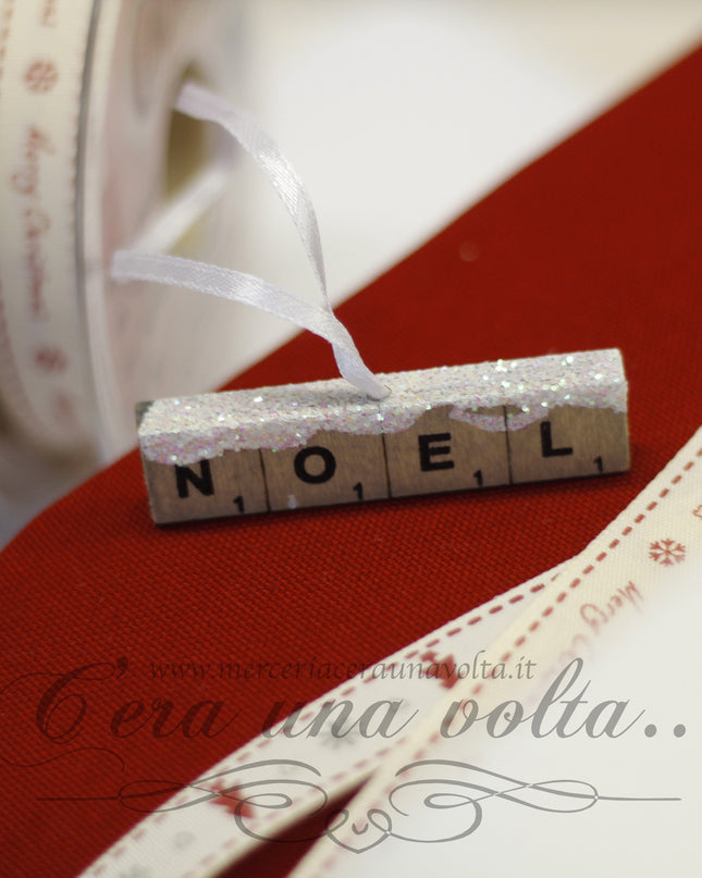 Targhetta in legno Noel