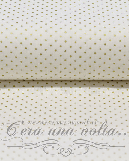 Tessuto a Pois dorati