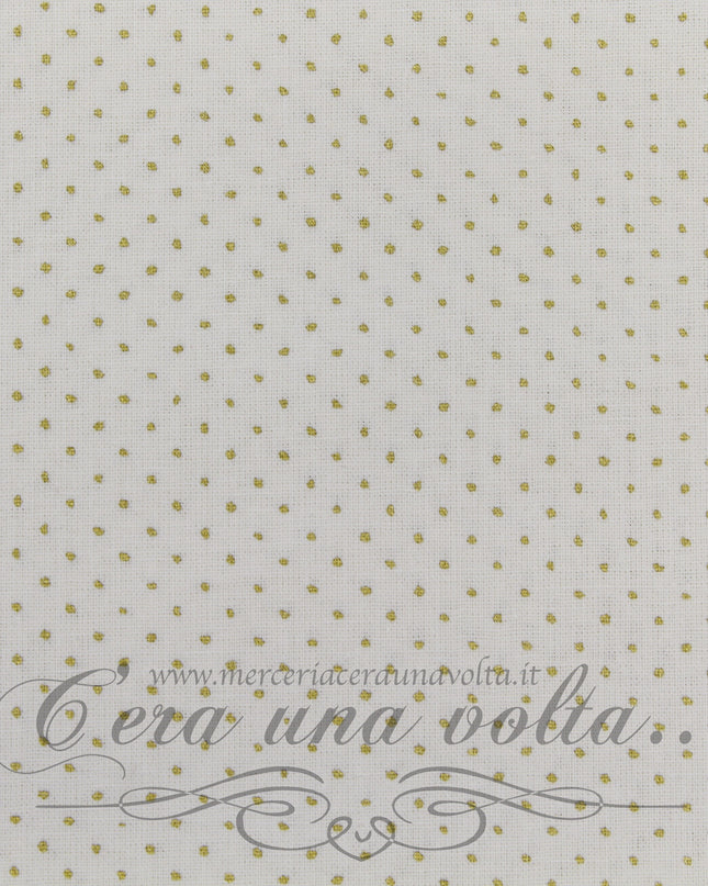 Tessuto a Pois dorati