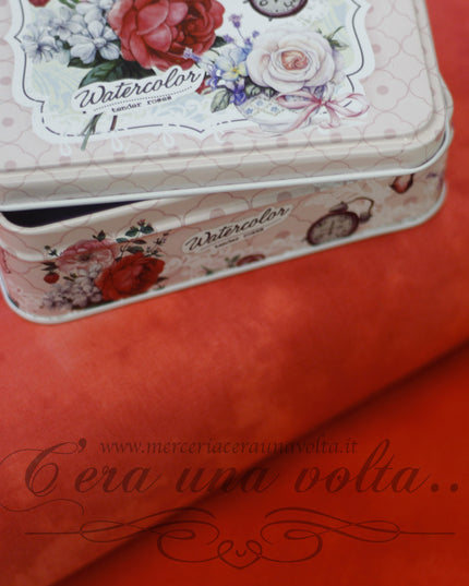 Tessuto Rosso marmorizzato