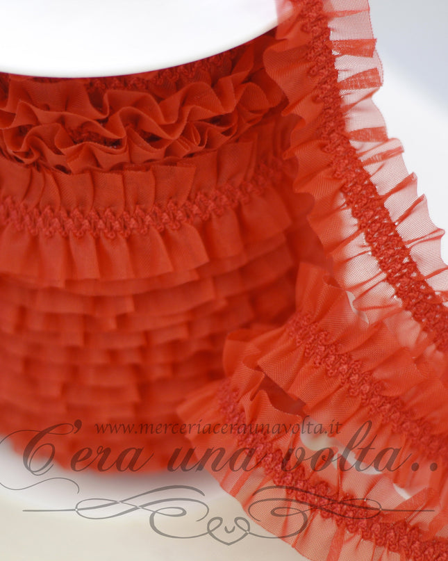Passamaneria tramezzo in organza elasticizzata