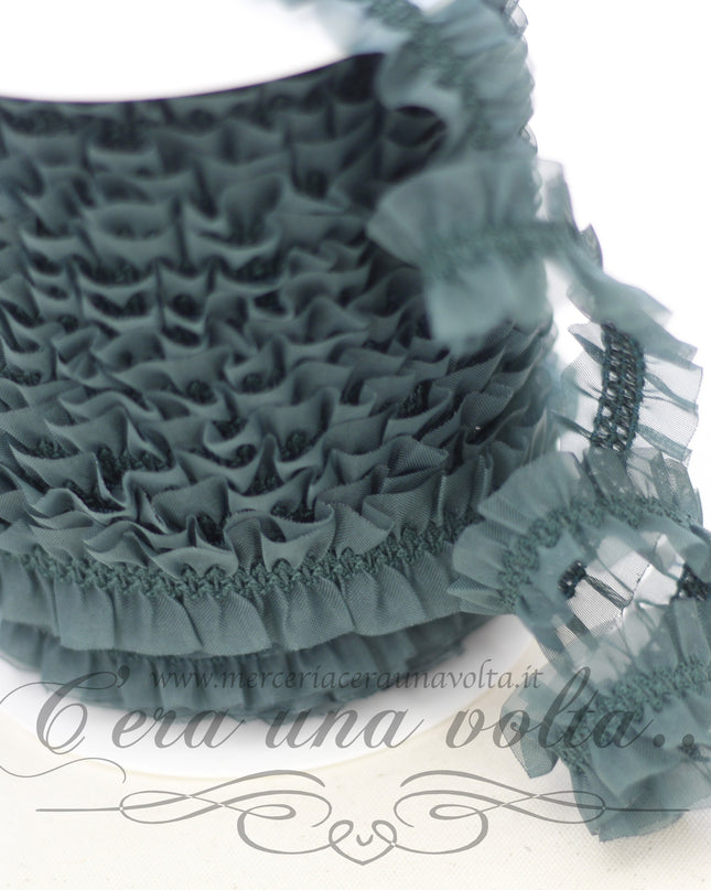 Passamaneria tramezzo in organza elasticizzata