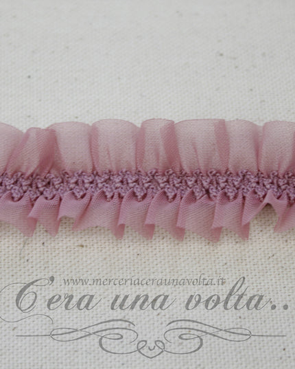 Passamaneria tramezzo in organza elasticizzata