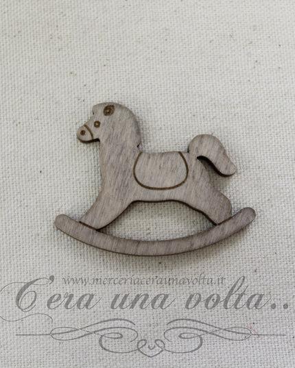 Cavallo a dondolo in legno