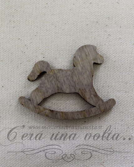 Cavallo a dondolo in legno