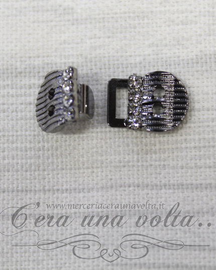 Ganci per abbigliamento con 8 micro strass