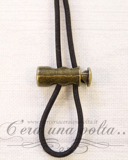 Fermacorda a molla Ottone 2 fori in metallo