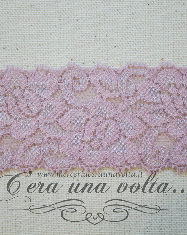 Pizzo Tramezzo Elasticizzato Rose