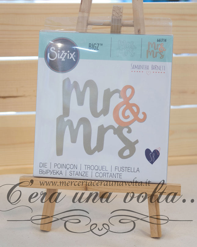 Fustella Bigz Die Mr & Mrs By Samantha Barnett  SX 661714