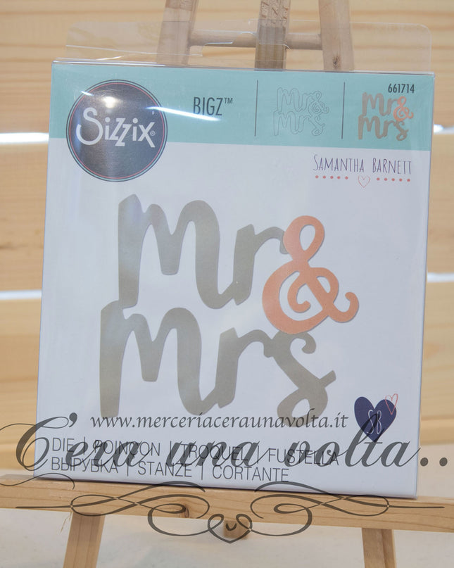 Fustella Bigz Die Mr & Mrs By Samantha Barnett  SX 661714
